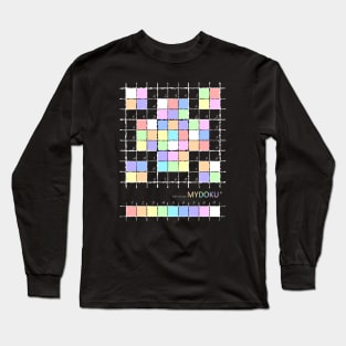 Mydoku_W101_001_006 _F: Sudoku, Sudoku coloring, logic, logic puzzle, holiday puzzle, fun, away from screen Long Sleeve T-Shirt